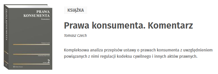 Prawa konsumenta. Komentarz 2020