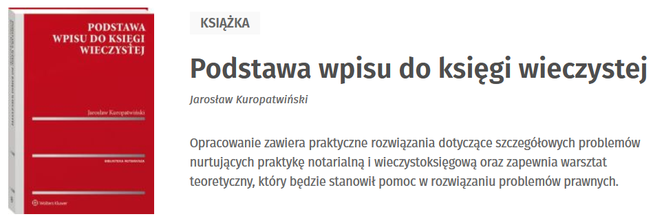 Podstawa wpisu do księgi wieczystej