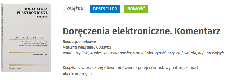 Doręczenia elektroniczne. Komentarz