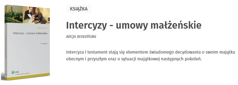 Intercyzy - umowy małżeńskie