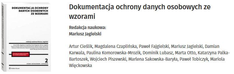 Dokumentacja ochrony danych osobowych ze wzorami