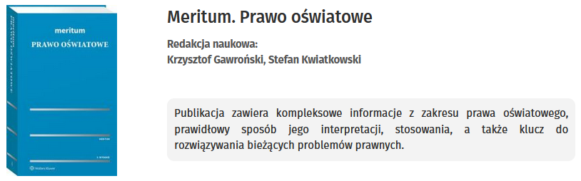 Meritum. Prawo oświatowe