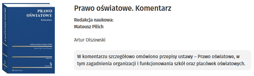 Prawo oświatowe. Komentarz