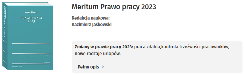 Meritum Prawo pracy 2023