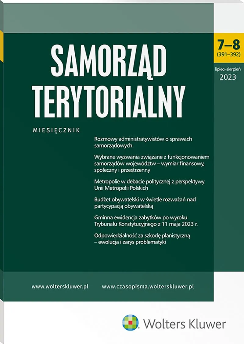 Samorząd Terytorialny - Nr 7-8/2023