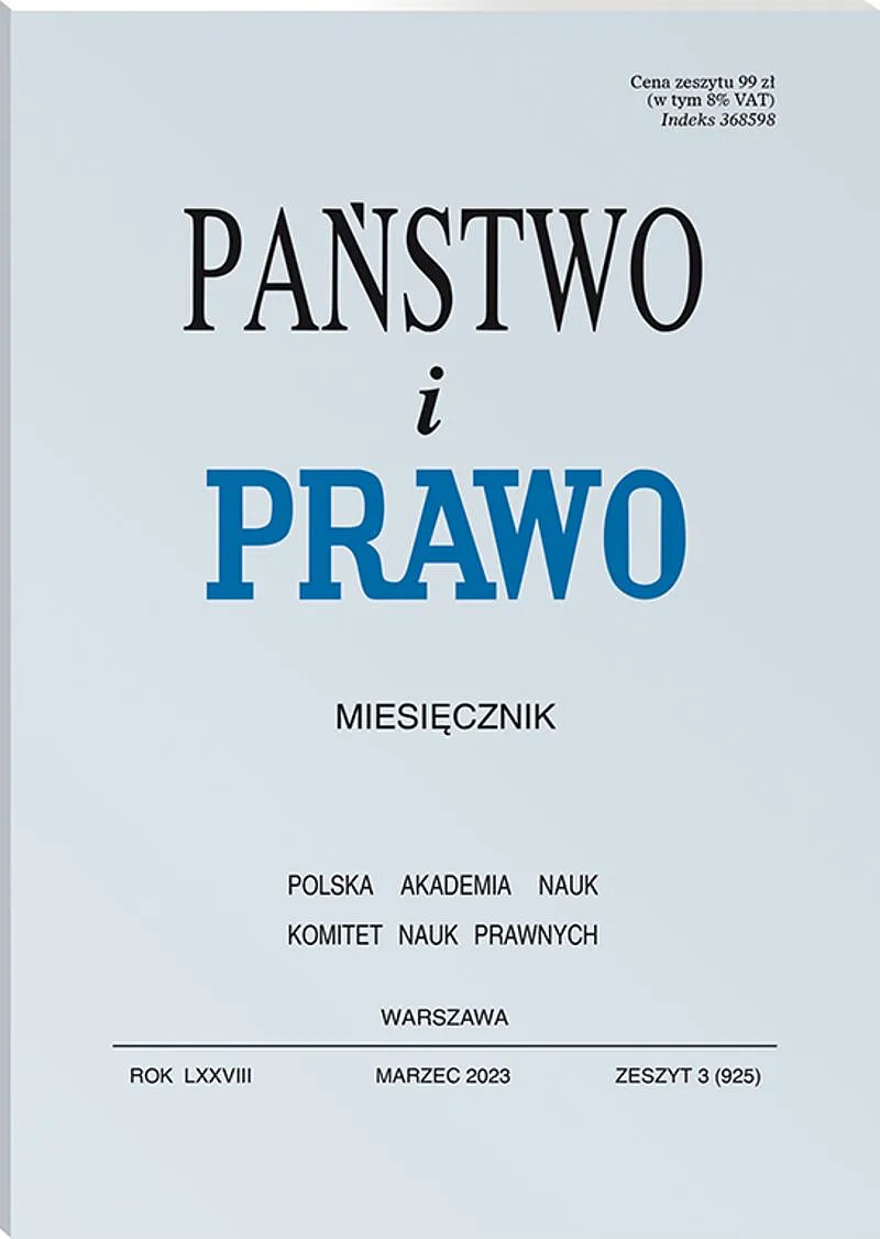 Państwo i Prawo - nr 03/2023