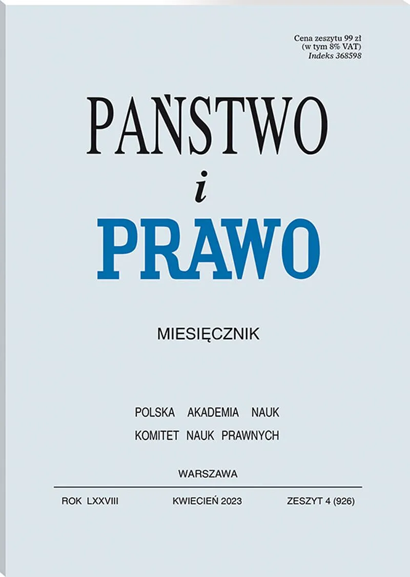 Państwo i Prawo - nr 04/2023