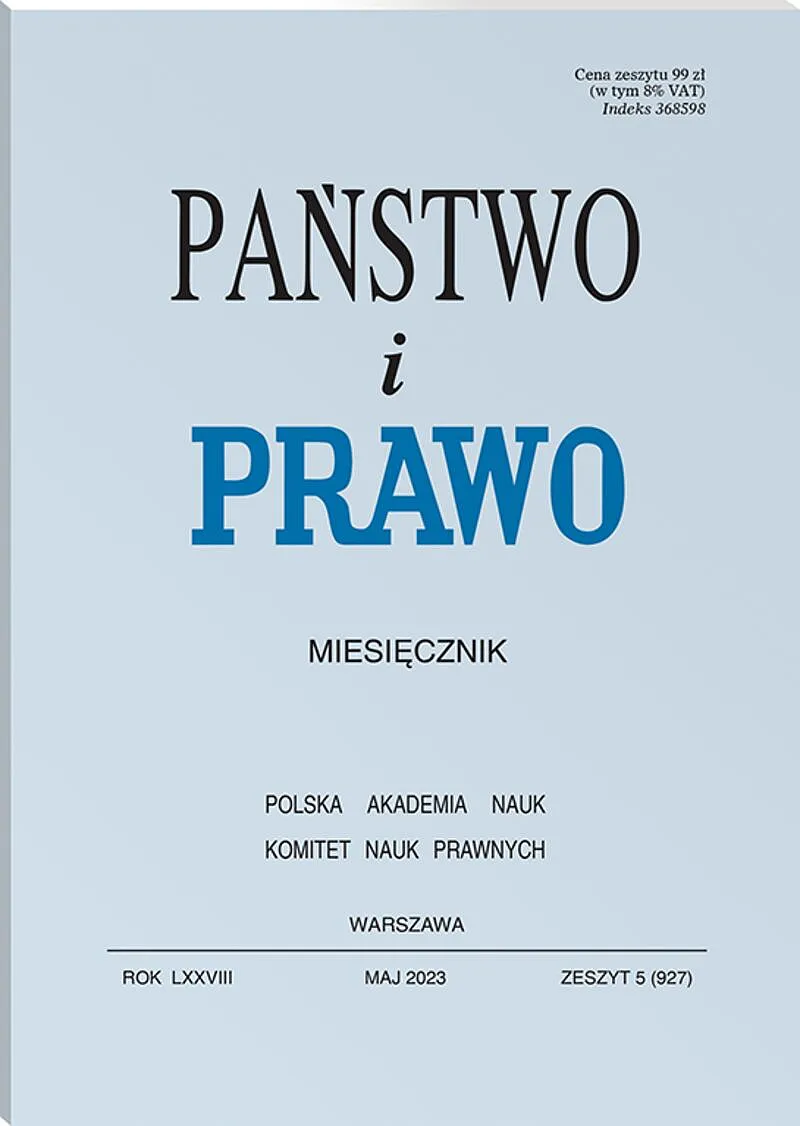 Państwo i Prawo - nr 05/2023