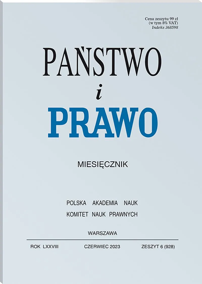 Państwo i Prawo - nr 06/2023