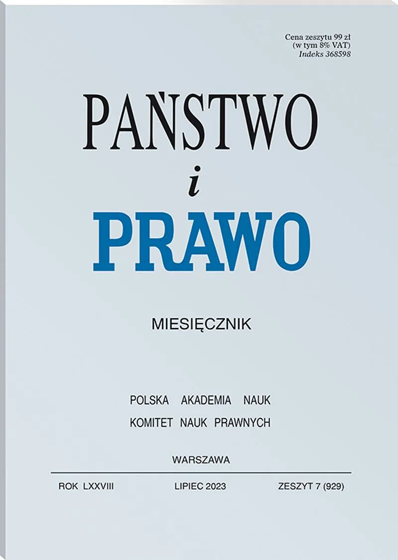 Państwo i Prawo - nr 07/2023