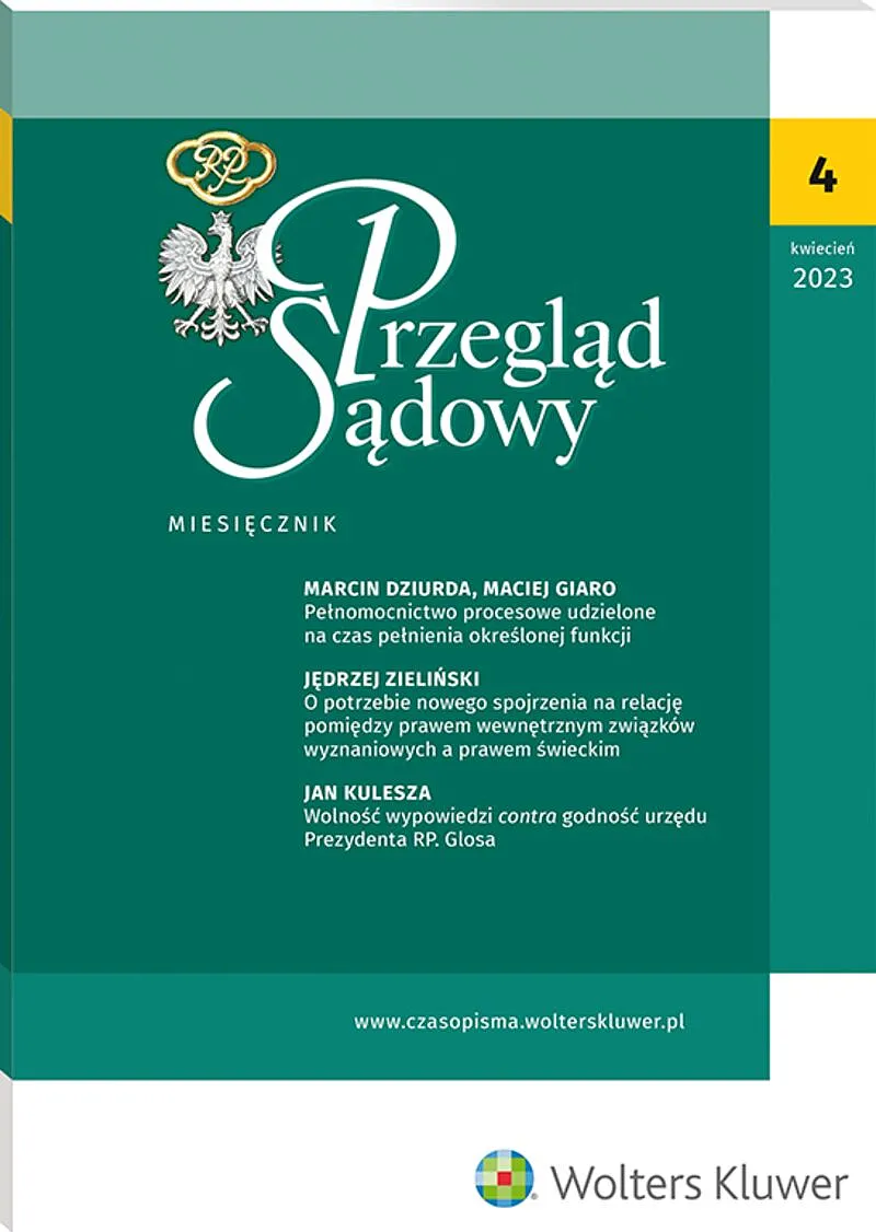 Przegląd Sądowy - 04/2023