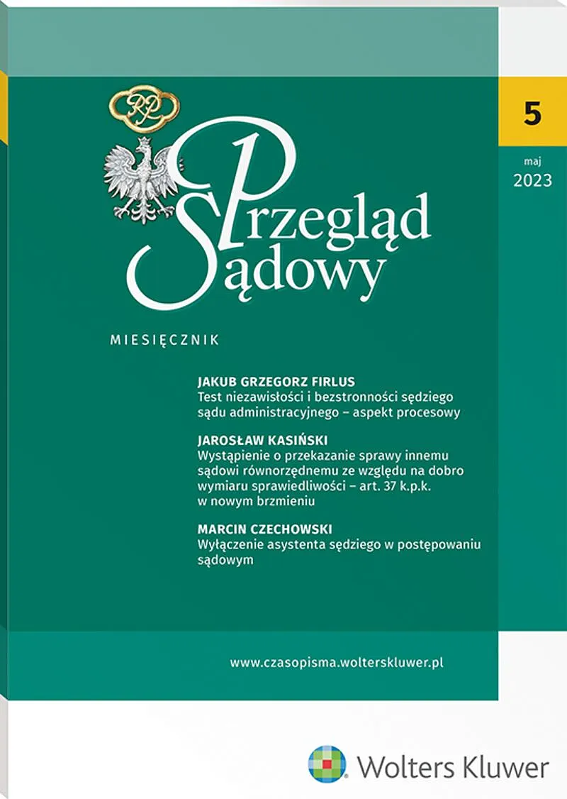 Przegląd Sądowy - 05/2023