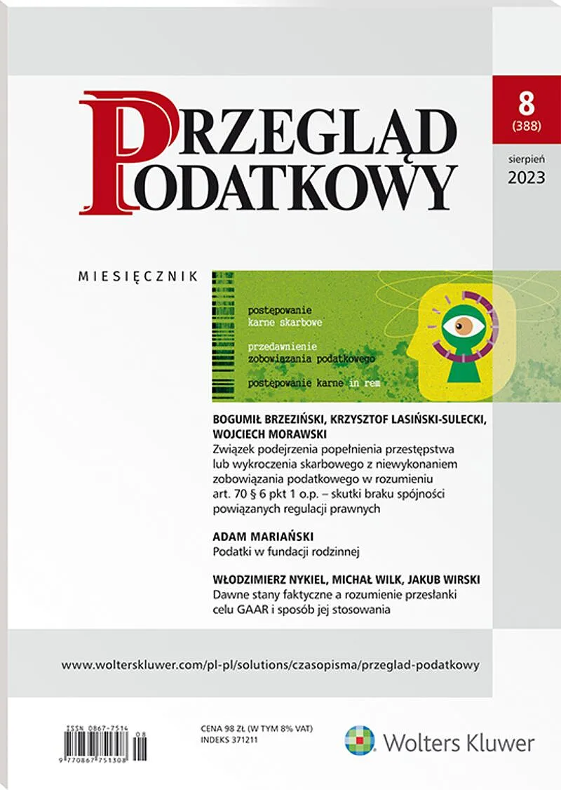 Przegląd Podatkowy - 08/2023