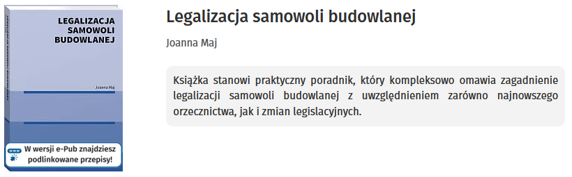 Legalizacja samowoli budowlanej