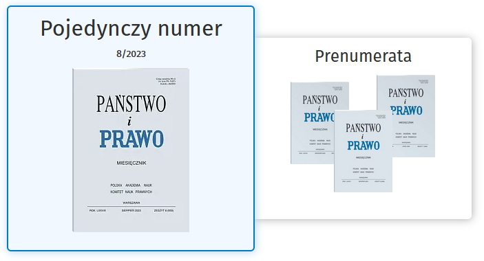 Państwo i Prawo - nr 08/2023