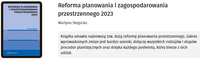 Reforma planowania i zagospodarowania przestrzennego 2023