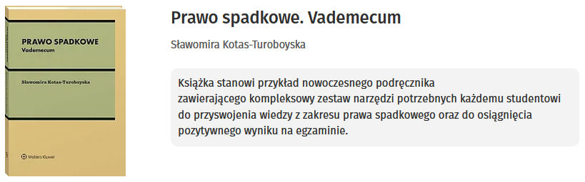 Prawo spadkowe. Vademecum