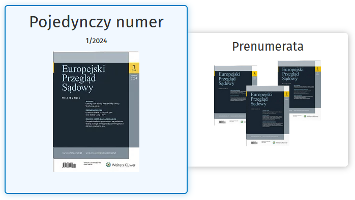 Europejski Przegląd Sądowy – 01/2024