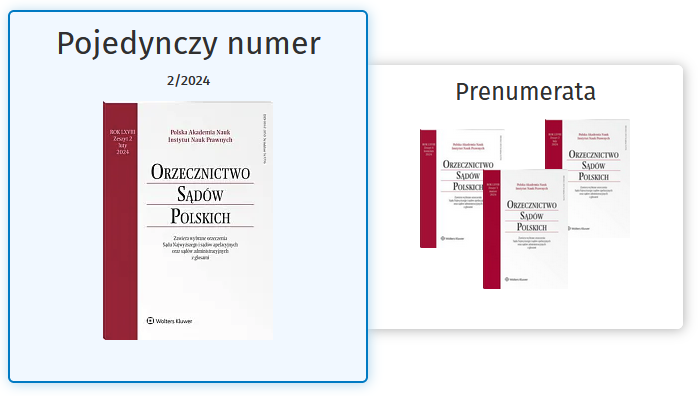 Orzecznictwo Sądów Polskich - 02/2024