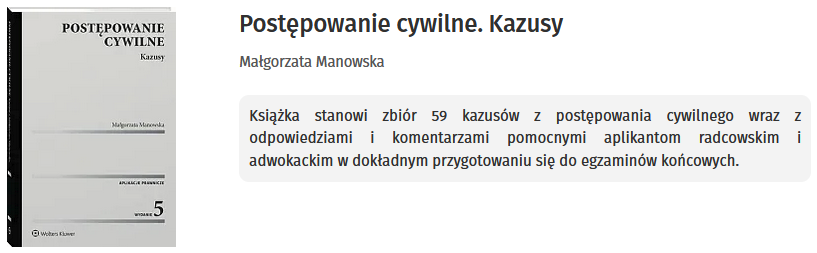 Postępowanie cywilne. Kazusy