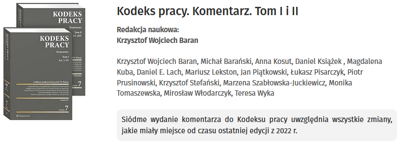 Kodeks pracy. Komentarz.