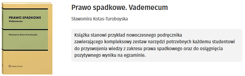 Prawo spadkowe. Vademecum