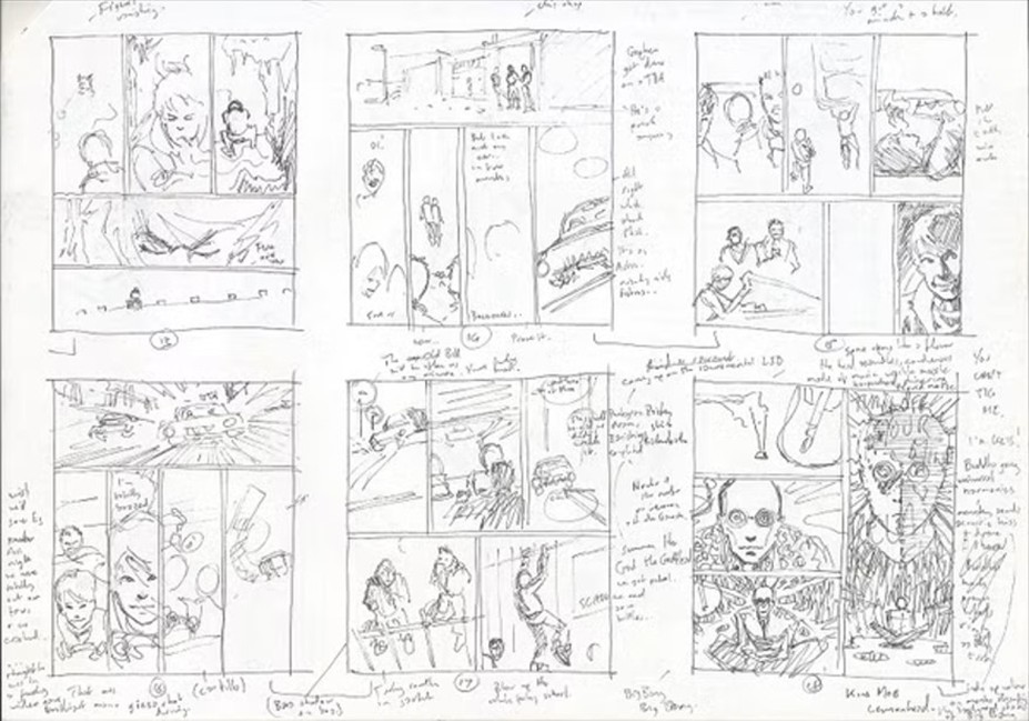 Miniaturka (thumbnail) strony komiksu The Invisibles (numer 1, wydawca DC Comics)