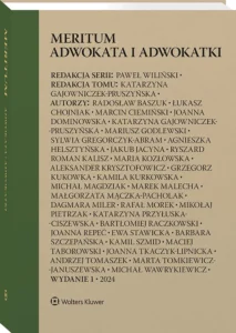 Biblia prawa. Ranking 5 klasyków, które każdy prawnik musi mieć na półce 2 Meritum adwokata i adwokatki