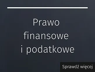 Prawo finansowe i podatkowe