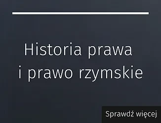 Historia prawa i prawo rzymskie