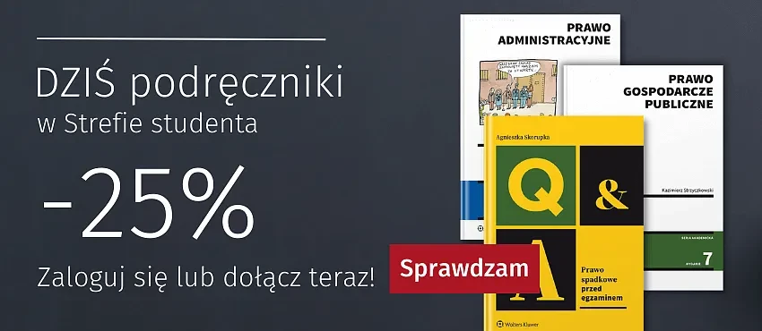Dziś rabat 25% na podręczniki w Strefie studenta