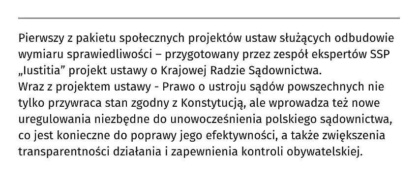 Ustawa o Krajowej Radzie Sądownictwa z uzasadnieniem