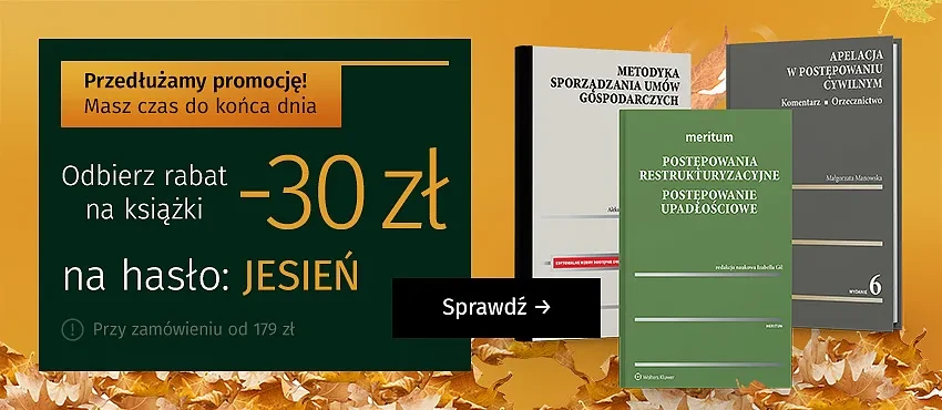 Rabat -30 zł na książki Wolters Kluwer
