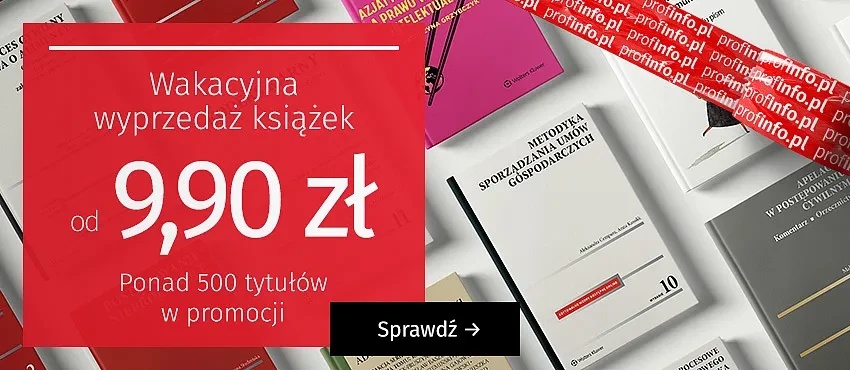 Wakacyjna wyprzedaż - książki już od 9,90 zł