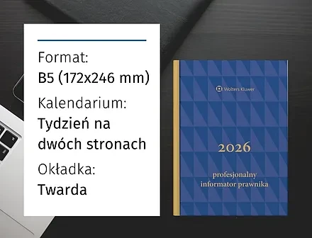 Profesjonalny Informator Prawnika 2026, granatowy (format B5)