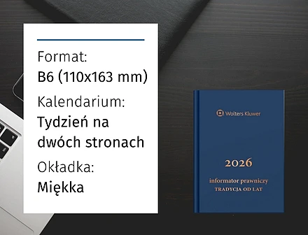 Informator Prawniczy. Tradycja od lat 2026, granatowy (format B6)