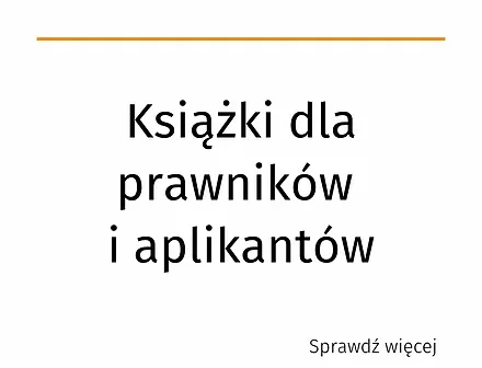 Książki dla prawników i aplikantów
