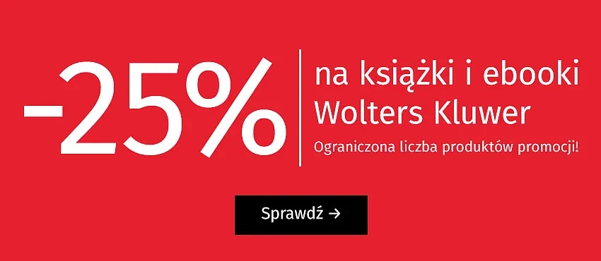 25% na książki Wolters Kluwer